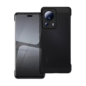   Xiaomi 13 Lite / Civi 2, Műanyag hátlap védőtok, légáteresztő, lyukacsos minta, Breezy, fekete