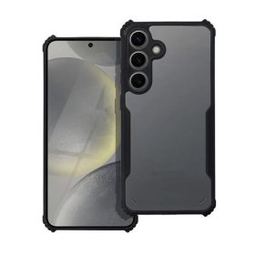   Samsung Galaxy A14 4G / A14 5G SM-A145F / A146B, Szilikon tok, közepesen ütésálló, légpárnás sarok, akril hátlap, Anti-Drop Case, átlátszó/fekete