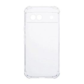   Google Pixel 8a, Szilikon tok, közepesen ütésálló, légpárnás sarok, átlátszó