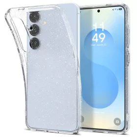   Samsung Galaxy S25 SM-S931, Szilikon tok, Spigen Liquid Crystal Glitter, átlátszó