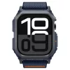 Apple Watch 10-11 (46 mm), textíl pótszíj, szilikon keret, közepesen ütésálló, Spigen Lite Fite Pro, sötétkék