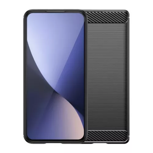 Motorola Edge 50 Neo, közepesen ütésálló, szálcsiszolt, karbon minta, fekete