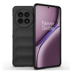   OnePlus 13R / Ace 5 / Ace 5 Pro, Szilikon tok, közepesen ütésálló, 3D minta, fekete