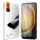 Samsung Galaxy Xcover 7 Pro SM-G766B, Kijelzővédő fólia, (az íves részre NEM hajlik rá!), Tempered Glass (edzett üveg), Spigen Glastr Slim, Clear, 2 db / csomag