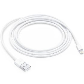   USB töltő- és adatkábel, Lightning, 200 cm, 2400 mA, Apple, fehér, gyári