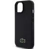 Lacoste Iconic Petit Pique Woven Logo Apple iPhone 15 MagSafe tok, fekete