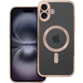   Electro Mag Apple iPhone 16 Pro MagSafe kompatibilis hátlap tok, barna