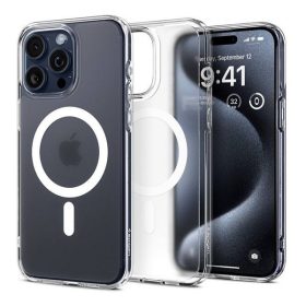   Spigen Ultra Hybrid MagFit Apple iPhone 16 Pro tok, MagSafe, Frost Clear, átlátszó
