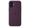 Apple iPhone 16 Plus MagSafe gyári szilikon tok, lila