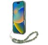 Guess IML Flowers Allover Electro iPhone 16 Plus kemény hátlap tok pánttal, zöld GUHMP16LHCPOFPH