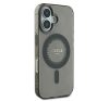 Guess IML Rhinestones MagSafe iPhone 16 Plus kemény hátlap tok, fekete GUHMP16MPFTDTEK