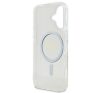 Guess IML Glitter Circle iPhone 16 MagSafe kemény hátlap tok, átlátszó GUHMP16SHFGERET