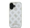 Guess Peony Script Logo iPhone 16 kemény hátlap tok, fehér GUHMP16SPGPYSH
