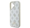 Guess Peony Script Logo iPhone 16 kemény hátlap tok, fehér GUHMP16SPGPYSH