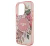 Guess IML Flower & Tonal Circle iPhone 16 Pro Max kemény hátlap tok, rózsaszín GUHMP16XHFWBDCEP