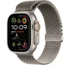 Apple Watch Ultra 2 GPS + Cellular, 49mm, natúr titántok, natúr titán milánói szíj, L