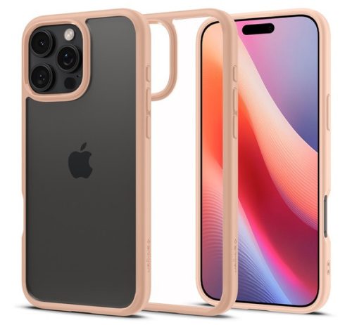 Spigen Ultra Hybrid Apple iPhone 16 Pro tok, Rose Titanium, átlátszó-rozéarany