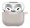 Spigen Cyrill Kajuk AirPods 4 tok, Cream, szürke-bézs