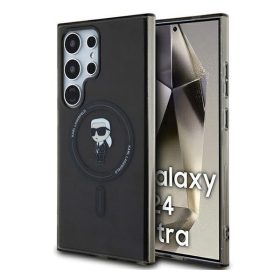   Karl Lagerfeld IML Ikonik S24 Ultra MagSafe tok, fekete KLHMS24LHFCKNOK