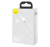 Baseus Superior Series USB-Lightning kábel, 2,4A, 1,5m fehér