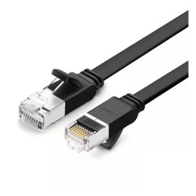   Ugreen lapos hálózati kábel fém csatlakozókkal, Ethernet RJ45, Cat.6, UTP, 0,5m, fekete