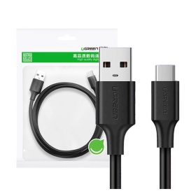Ugreen USB-A-USB-C kábel 0,25m, fekete