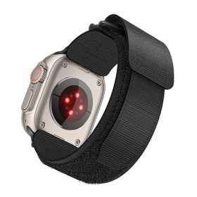   Forcell F-Design FA05 Apple Watch 42/44/45/49mm nylon szíj, fekete