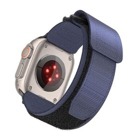   Forcell F-Design FA05 Apple Watch 42/44/45/49mm nylon szíj, kék