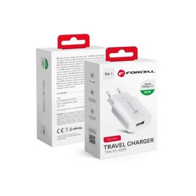   Forcell F-Energy TFK-TC-1099 USB-A töltő adapter,  QC3.0, 2,4A, 18W, fehér