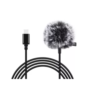 Puluz PU425 USB-C mikrofon csatlakozó, 1,5m, fekete
