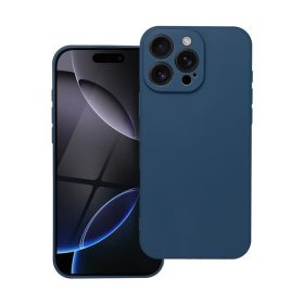 Forcell Soft iPhone 16 Pro Max szilikon tok, sötétkék