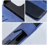 Gomma Samung Galaxy A55 5G flip/oldalra nyíló tok kártyatartó résszel, kék