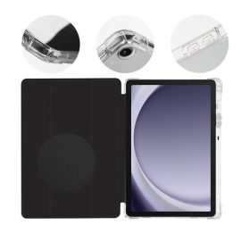   OBAL:ME MistyTab Samsung Galaxy Tab A9+ oldalra nyíló, kitámasztható tok, fekete