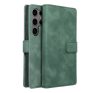 Tender Book Samsung Galaxy S24 Ultra flip/oldalra nyíló műbőr tok kártyatartó résszel, zöld