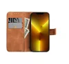 Tender Book Xiaomi Redmi Note 13 Pro 5G flip/oldalra nyíló műbőr tok kártyatartó résszel, barna