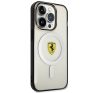 Ferrari Outline iPhone 14 Pro MagSafe kompatibilis kemény hátlap tok, átlátszó FEHMP14LURKT