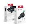 FORCELL F-ENERGY CC50-1A autós töltő USB-A QC3.0, 3A, 18W, carbon fekete