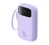 Baseus QPow 2 2xUSB-C Power bank / külső akkumulátor, 10000mAh, 30W, lila