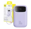 Baseus QPow 2 2xUSB-C Power bank / külső akkumulátor, 10000mAh, 30W, lila