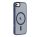 Tactical MagForce Hyperstealth iPhone 7/8/SE2020/SE2022 Magsafe hátlap tok, áttetsző/sötétkék