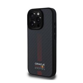 Red Bull Powerbar iPhone 16 Pro Carbon MagSafe tok, fekete