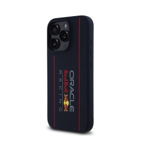   Red Bull Vertical Logo iPhone 16 Pro Max szilikon MagSafe tok, tengerészkék