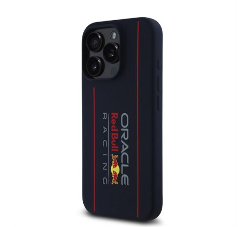 Red Bull Vertical Logo iPhone 16 Pro Max szilikon MagSafe tok, tengerészkék