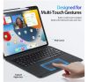 Dux Ducis DK iPad Air 13 (2024)/Pro 12.9 (2020/2021/2022) kihajtható tok vezeték nélküli billentyűzettel, fekete