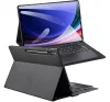 Dux Ducis DK Samsung Tab S10 Ultra/S9 Ultra/S8 Ultra kihajtható tok vezeték nélküli billentyűzettel, fekete
