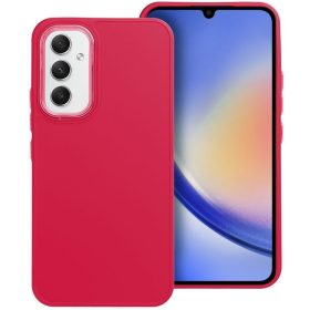   Frame Samsung Galaxy S25 közepesen ütésálló tok kameravédő kerettel, magenta