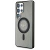 Guess Rhinestones Printed Classic Logo MagSafe Samsung Galaxy S25 Ultra kemény hátlap tok, fekete