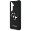 Guess Grained Big 4G Logo Small Classic Logo Samsung Galaxy S25 kemény hátlap tok, fekete