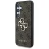 Guess Big 4G Logo Classic Logo Samsung Galaxy S25+ kemény hátlap tok, barna