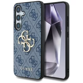   Guess Big 4G Logo Classic Logo Samsung Galaxy S25 kemény hátlap tok, kék